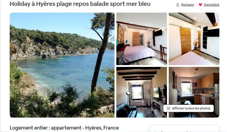 Holiday à Hyères plage repos balade sport mer bleu - Ferienwohnung Hyères