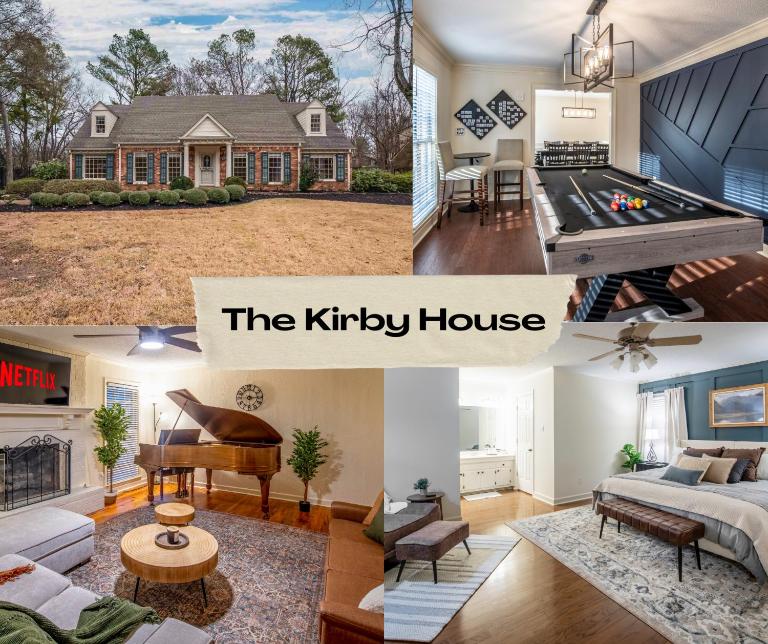 The Kirby House: King Bed, Hot Tub, Game Rooms, Gym - Ferienwohnung Memphis