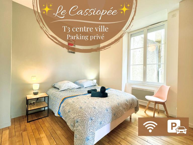 Le Cassiopée ~ T3 avec parking proche centre ville - B&B Poitiers