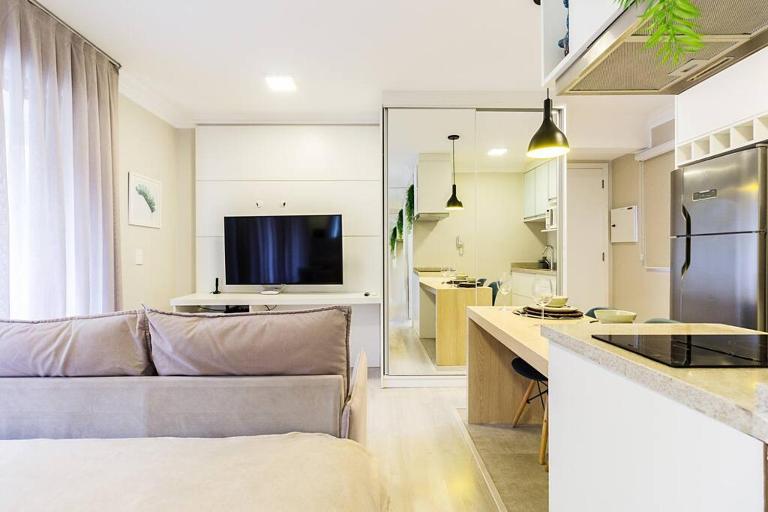 Studio Moderno com sacada Ap 48 Soho Life - B&B Curitiba