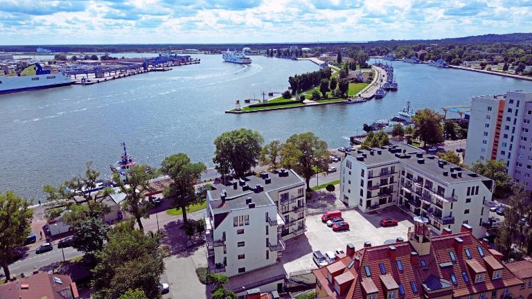 Sunset Apartments - Flotylla - Nowoczesne mieszkanie z widokiem na port, prywatny parking, blisko mariny jachtowej, Park Zdrojowy - Ferienwohnung Swinemünde