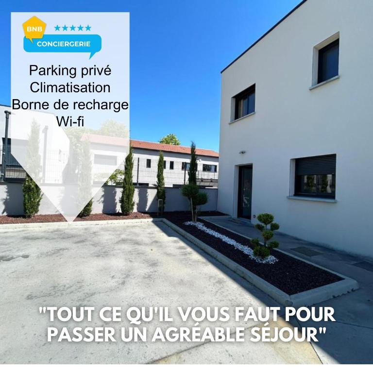 Maison TESLA aéroport gare cnpe rte Golf de Lyon - Ferienwohnung Jons