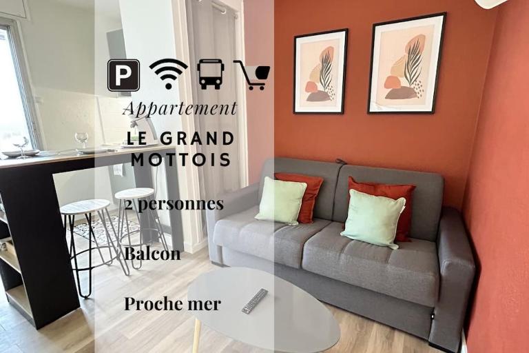 050 - Le Grand Mottois Studio, 2pers - 100m plage - B&B La Grande-Motte