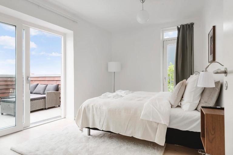 Penthouse in City Center w Private Rooftop Terrace - Ferienwohnung Århus