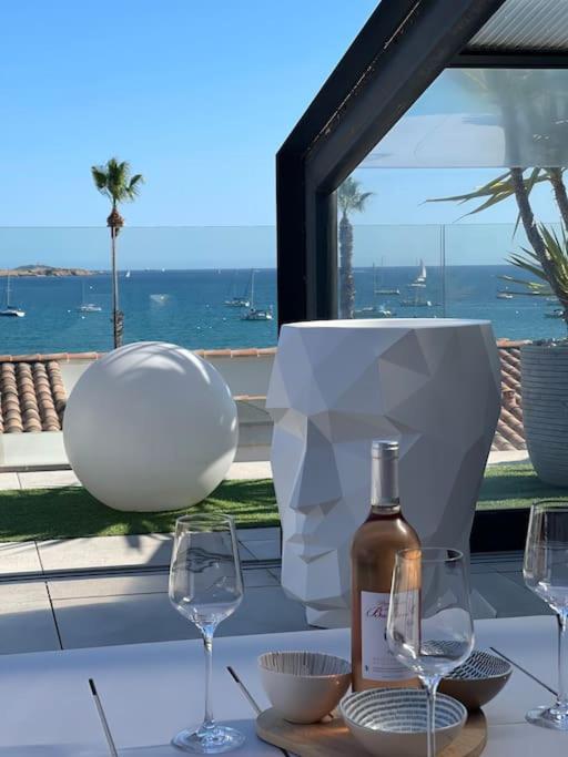 Appartement 3 ch vue mer O Fil de L'eau Bandol - B&B Bandol