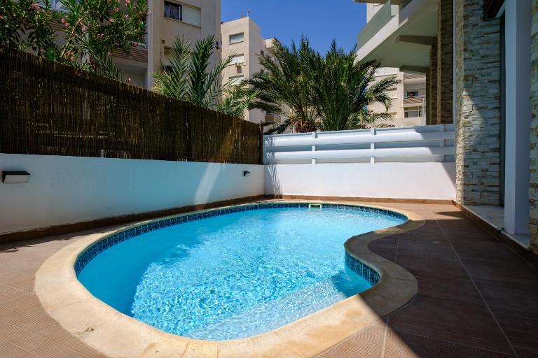 Paradise Apartment with Private Pool & Sea View - B&B Larnaka