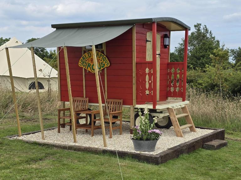 Restored circus wagon - B&B Saltburn-by-the-Sea
