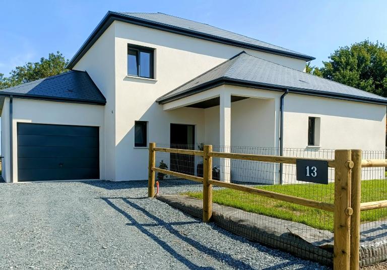 Maison neuve proche plage avec parking gratuit et privé à 5 min du musée de la Batterie de Merville - Chambres d'hôtes Gonneville-en-Auge