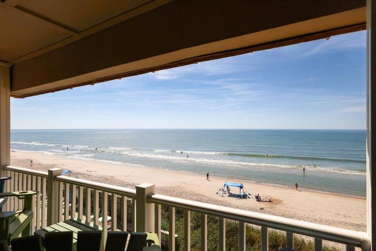 Beach Blessing - Oceanfront Pool Balcony - B&B North Topsail Beach