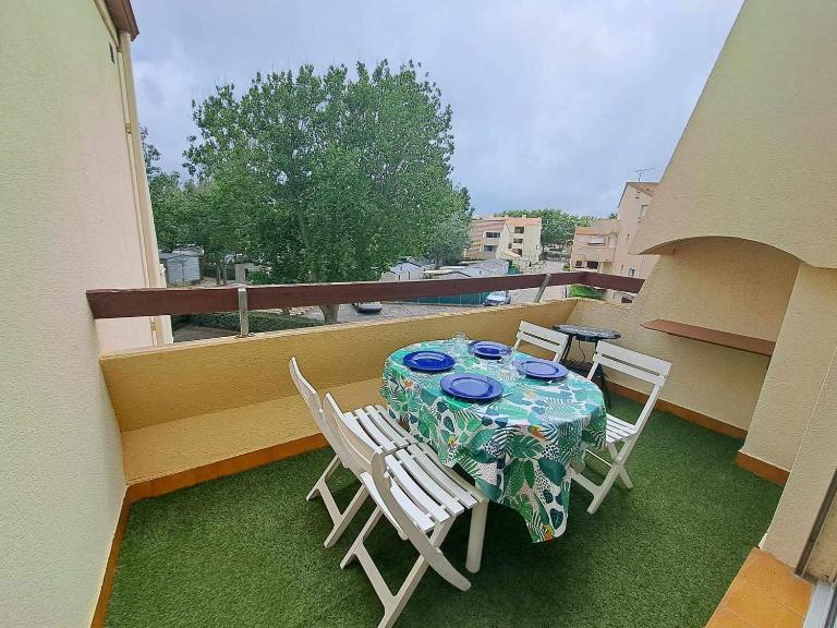 Accès direct plage! Charmant T2 mezzanine avec terrasse et parking privé - FR-1-326-833 - B&B Marseillan