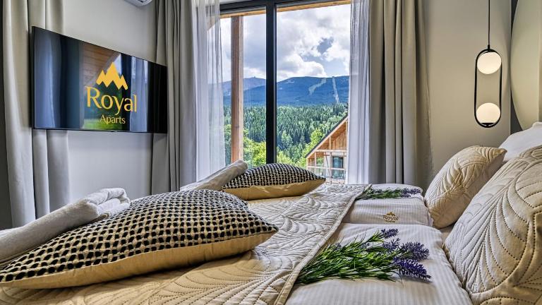 Orlik VIP Residence - Apartament dwupoziomowy Śnieżka Skyline z prywatną sauną - Bed and Breakfast Karpacz