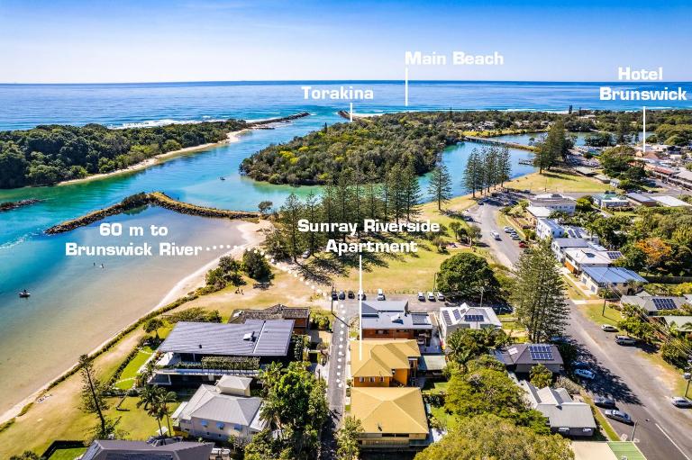Sunray Riverside Apartment - B&B Brunswick Heads