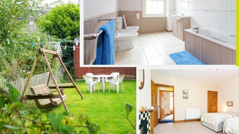 3 bed rooms 2 en-suite - spacious with 90sqm garden - self check in - pet friendly - Central, near beach - B&B Deal