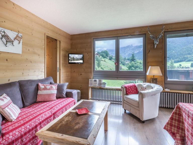 Charmant appartement 3 pièces, animaux admis, ambiance montagne - FR-1-304-62 - B&B La Clusaz