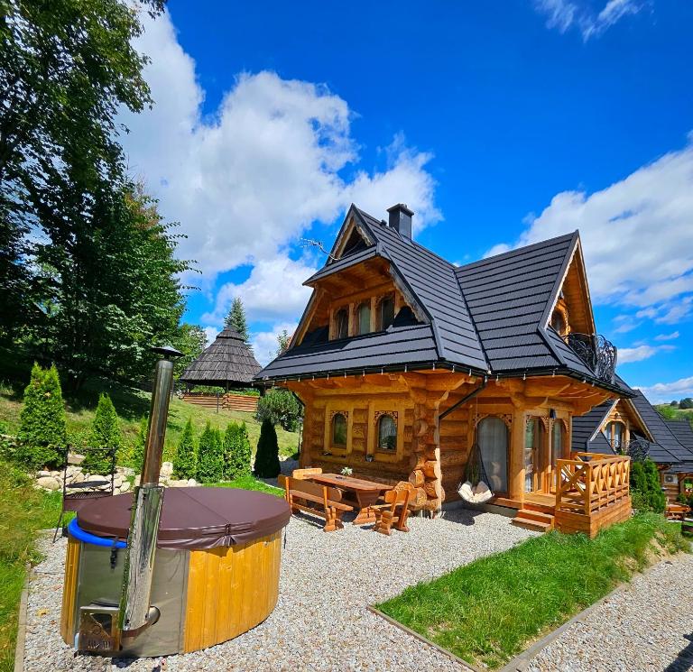 Góralska Chatka 3 Highland Cottage - Jacuzzi, Sauna, Split AC, Private parking, Mountains View - Ferienwohnung Zakopane