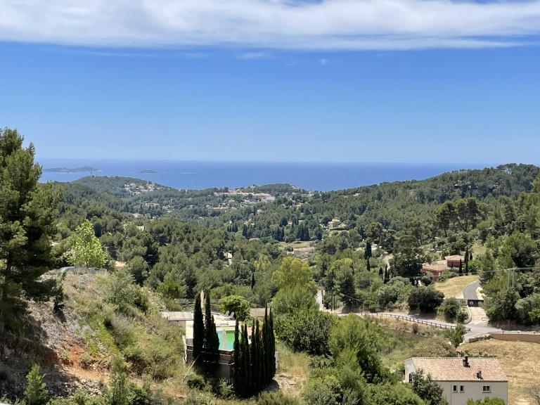 Haut de villa, vue mer panoramique - Ferienwohnung La Cadière-d'Azur