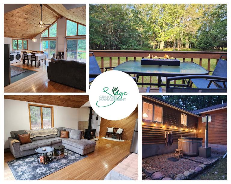 Rustic Catskills Cabin with Hot Tub and Mountain Views - Ferienwohnung Prattsville