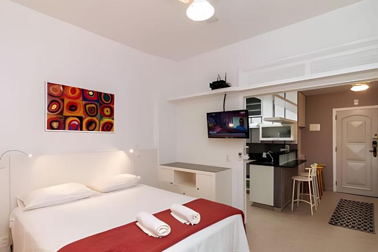 Studio Copacabana avec Buanderie - 500m Plage & Métro - Chambres d'hôtes Rio de Janeiro