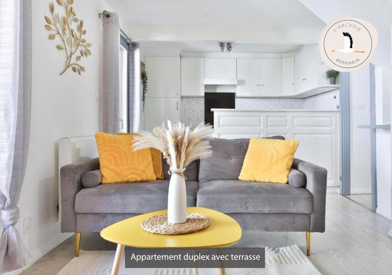 Appartements duplex 3 et 4 personnes tout confort - Climatisation - Route des Vins - Centre Alsace - B&B Bergheim