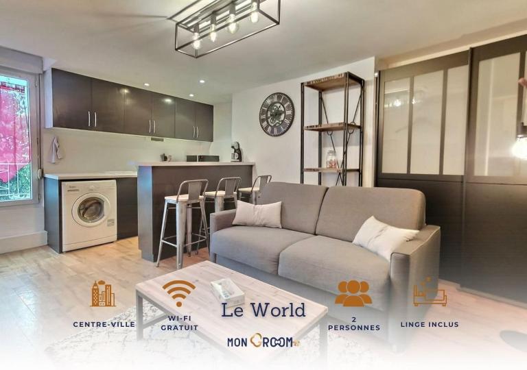 World studio proche gare et commerces ~ Mon Groom - Chambres d'hôtes Sainte-Savine