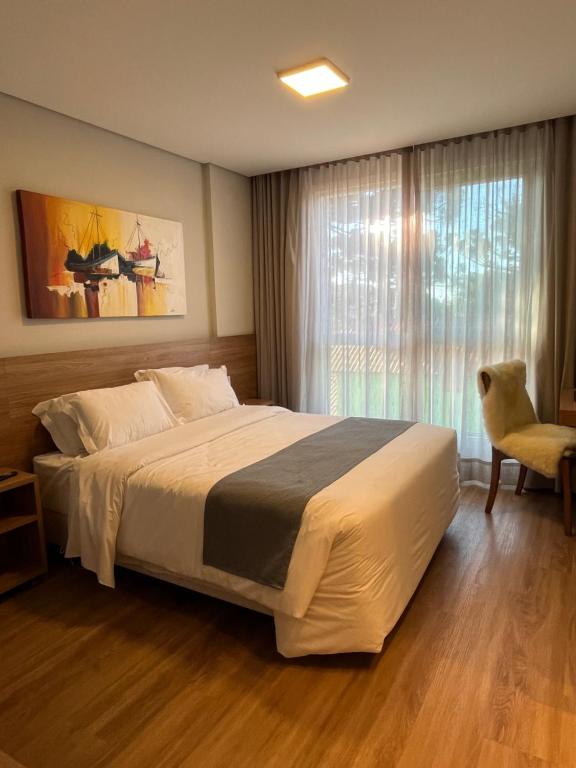 Aconchego Serra Class 205 Piscina, espaço kids, academia, sauna - Bed and Breakfast Canela
