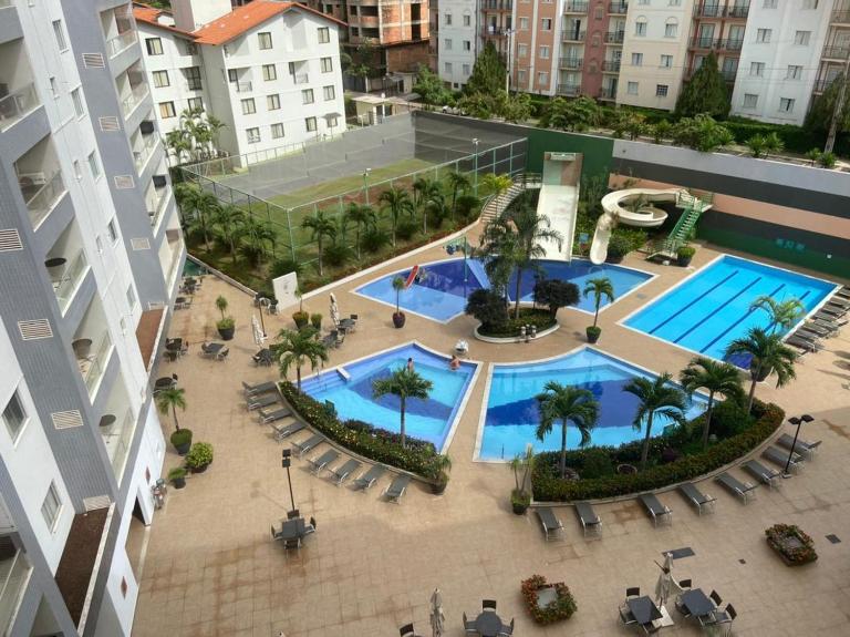 Flat Veredas 305 com ar condicionado sala - 300 metros do Hot Park - B&B Rio Quente
