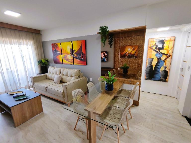 Belo apartamento projetado e vista total mar ! - Chambres d'hôtes Fortaleza