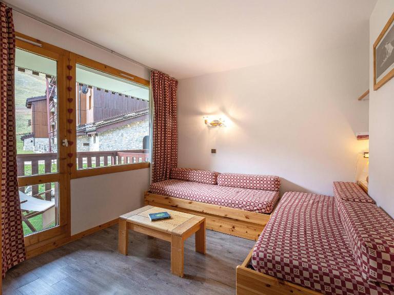 Studio ski-in/ski-out, balcon sud, cuisine équipée, 4 pers, animaux ok - FR-1-356-274 - B&B Valmorel