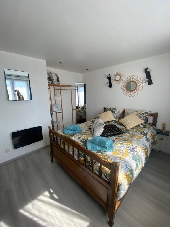 Chambre safari individuelle avec partie commune A 6min de l A26 et 15 min de stOmer, lumbres et aire sur la lys - Chambres d'hôtes Ecques