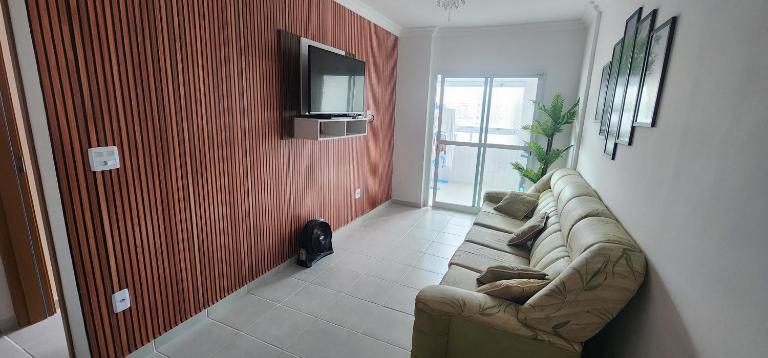 Apartamento Novo a 3 min da praia varanda gourmet - Ferienwohnung Praia Grande