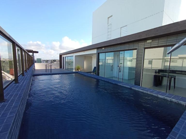 Intermares, Apartamento Automatizado e Inteligente - Piscina, Elevador, Garagem - Conforto, Paz e Sossego, excelente para descansar, trabalhar ou estudar - Chambres d'hôtes Cabedelo