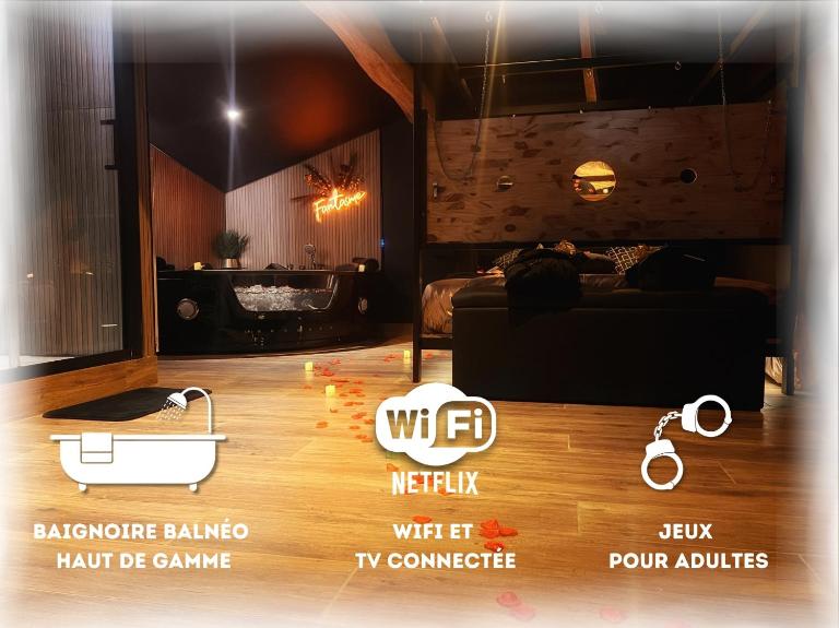 Love Room Fantasme 50 Nuances - B&B Jonzac
