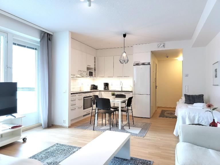 Kotimaailma Apartments - Moderni parvekkeellinen keskustakaksio - Rongankatu - B&B Tampere