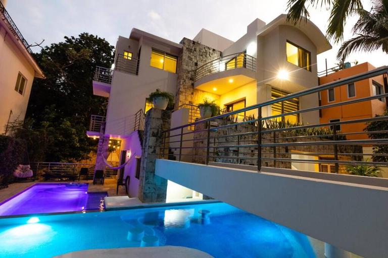 Luxury spacious 5 bedroom villa - Chambres d'hôtes Playa del Carmen