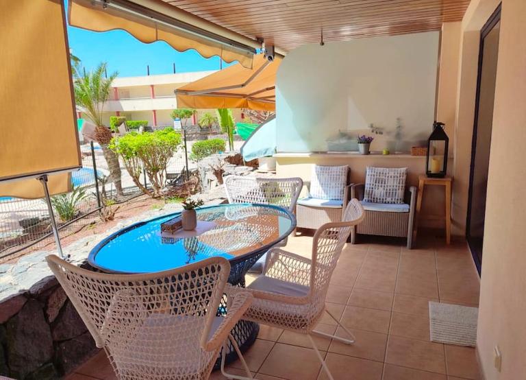 Apartment Balcon, cosy one bed with AirCon and pool - Ferienwohnung Puerto de Santiago