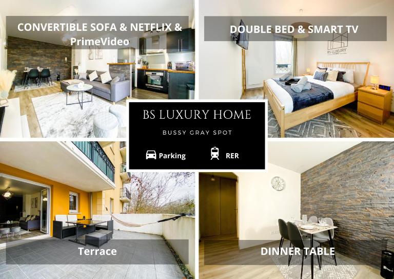 Bussy Gray Spot - RER Centre & Parking - B&B Bussy-Saint-Georges