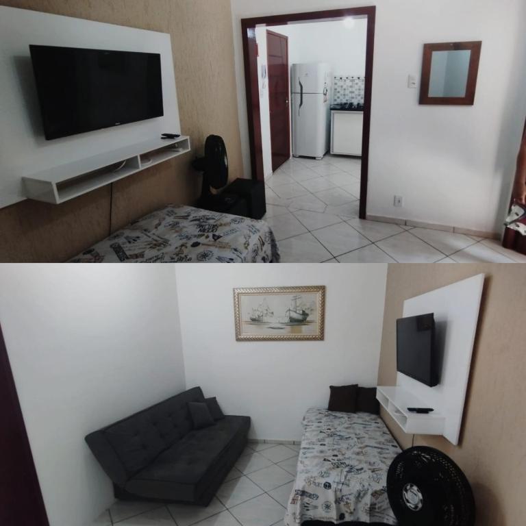 Apto com 01 dormitório e Wi-fi - Praia Grande- Tupi - perto da praia - B&B Praia Grande