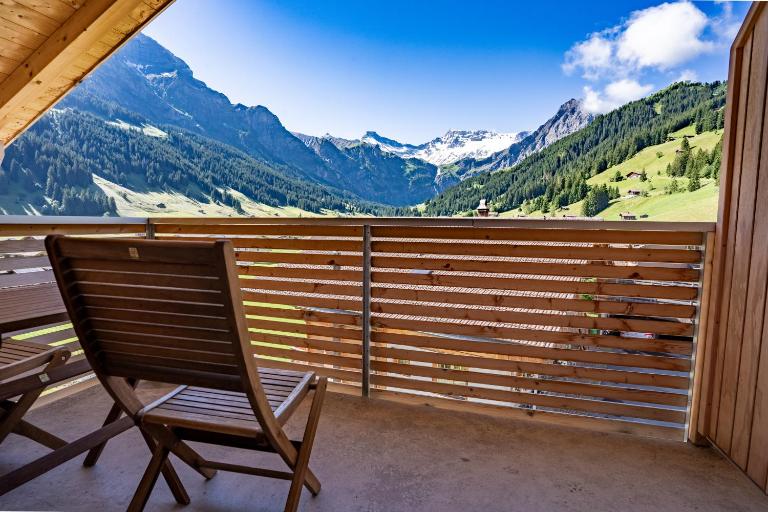 Chuenislodge2- zwei Balkone, gemütlicher Kamin, top Aussicht - Ferienwohnung Adelboden