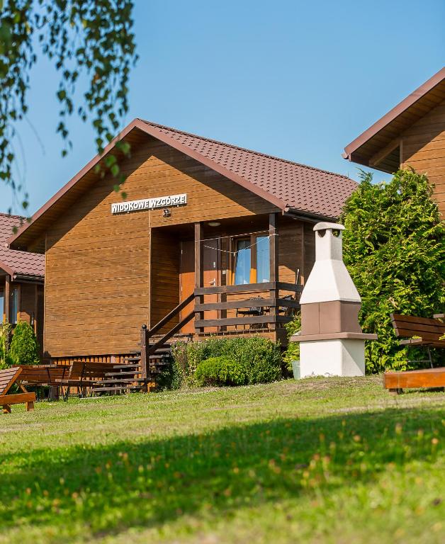 "Widokowe Wzgórze"domki z widokiem na jezioro w Polańczyku z klimatyzacją - B&B Polańczyk