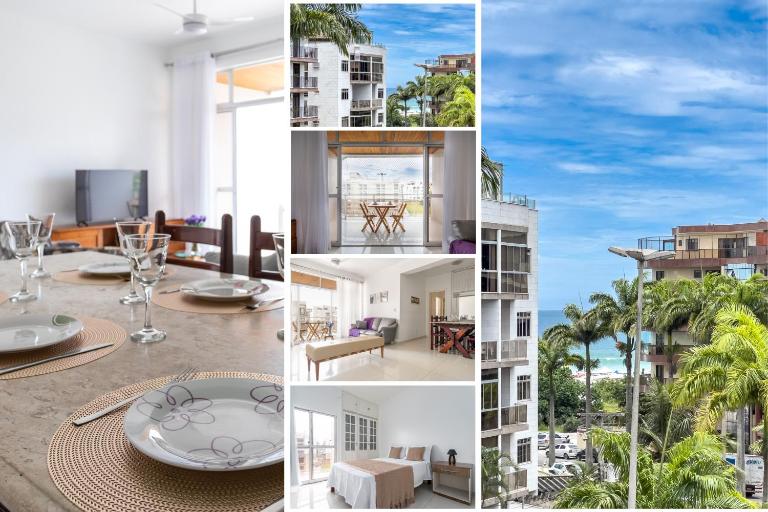 200m da PRAIA DO FORTE com VISTA, GARAGEM, VARANDAS e Wi-Fi 250 MEGAS - Ferienwohnung Cabo Frio