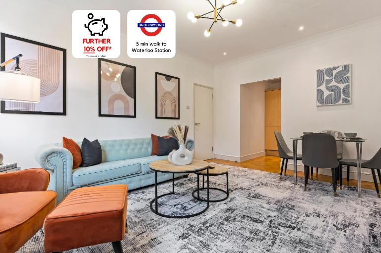Waterloo - Modern & Spacious - Ideal for Business Workers and Families - 15 min walk from London Eye - B&B London