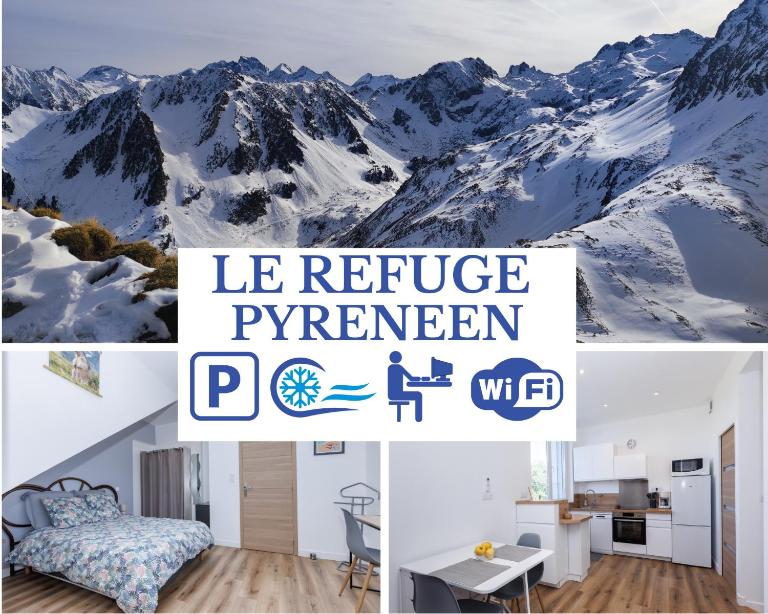 LE REFUGE PYRENEEN - Climatisation Parking WIFi Espace de Travail - NEUF- Très belle Vue sur les Pyrénées - 2 lits - OFFRE SPECIALE - B&B Assat