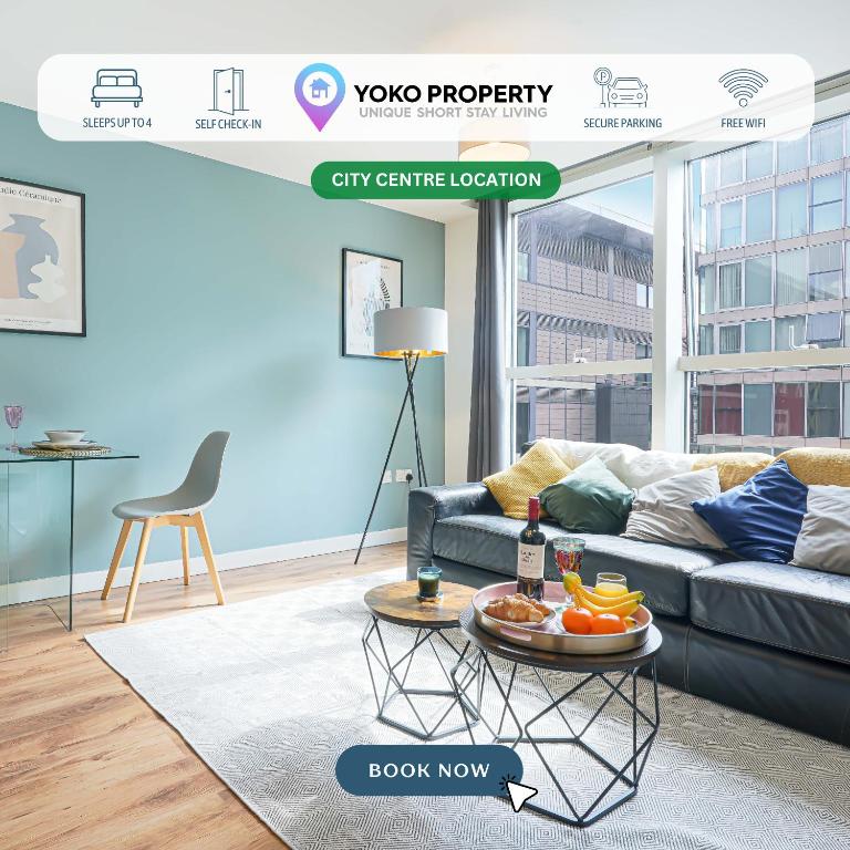 City Centre Apartment • Free Parking • Smart TV • Fast Wifi • Yoko Property - B&B Milton Keynes