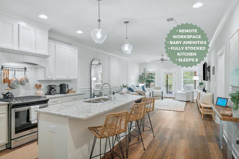 Quiet 3BR with Workspace, 10 Min to AU & RTJ, Family Friendly, Sleeps 8! - Bed and Breakfast Auburn