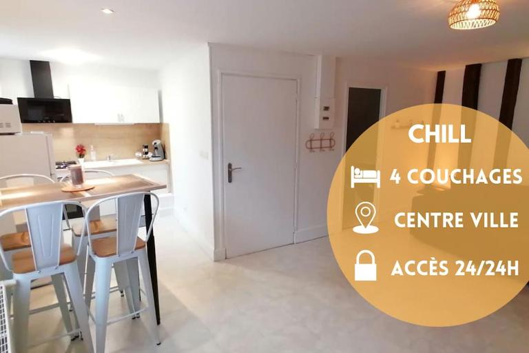 CHILL 4 pers Boîte à clé 24 sur 7 Netflix & Wifi - B&B Joinville