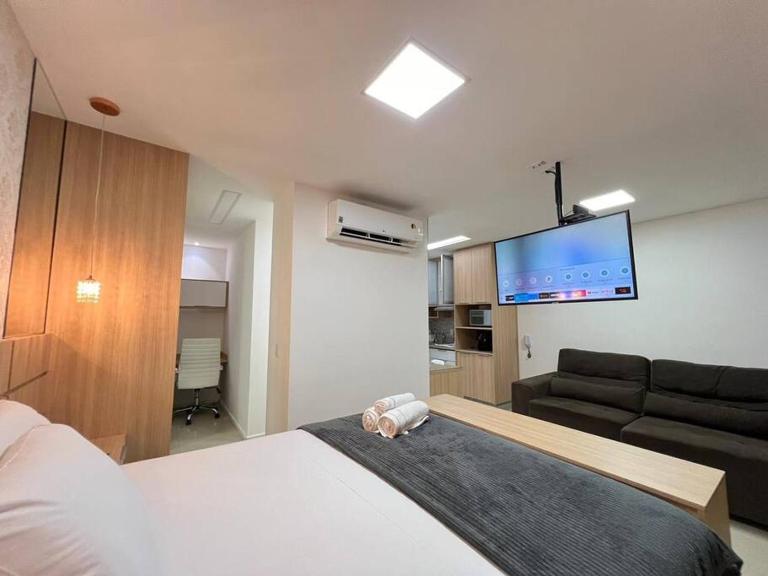 Studio Lindo Próx Flamboyant Lazer completo Metropolitan 2502 - Chambres d'hôtes Goiânia