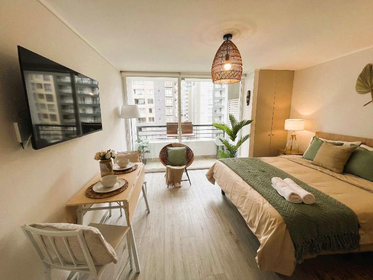 HOM I Gimnasio Aire Acondicionado Terraza Wifi - Chambres d'hôtes Santiago