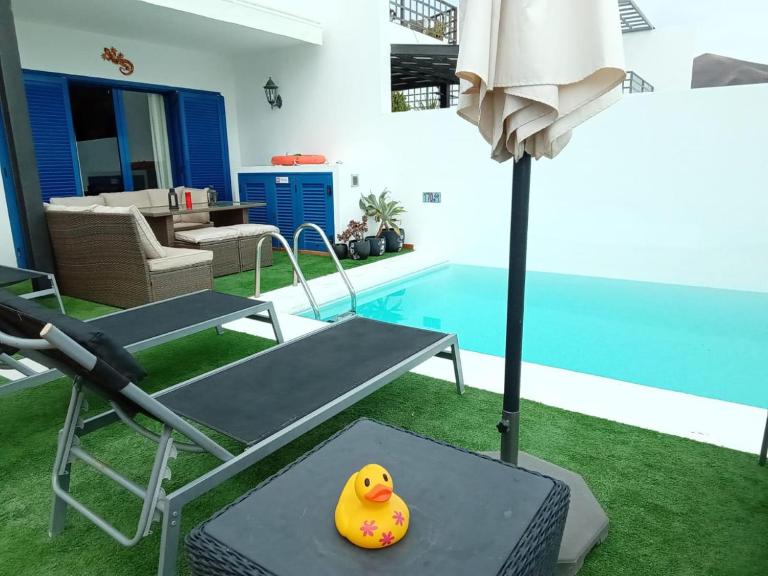 Villa Erimar met verwarmd zwembad - Ferienwohnung Playa Blanca