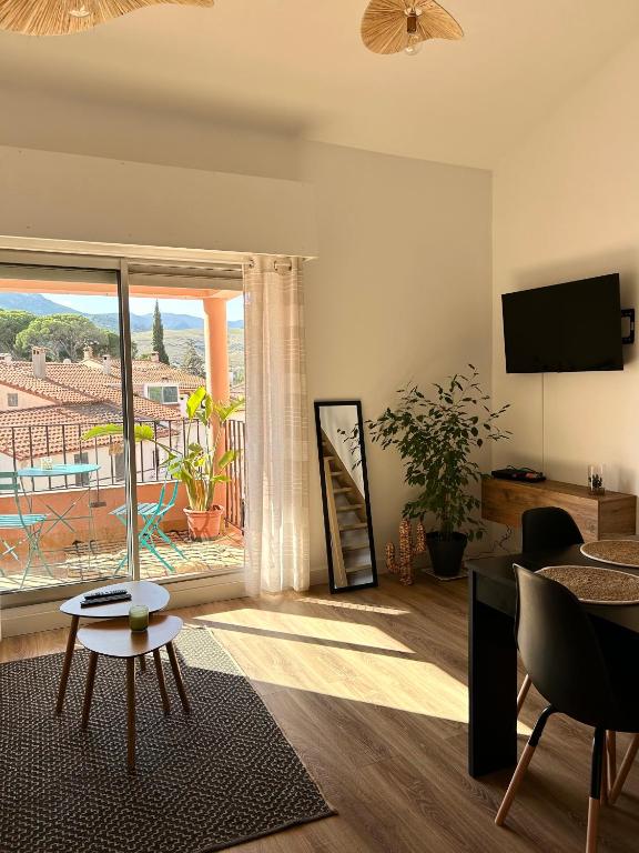 Appart bord de mer vu montagne - B&B Banyuls de la Marenda