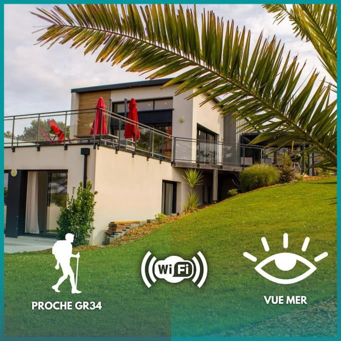 La maison du Portzic - vue mer - wifi - B&B Crozon